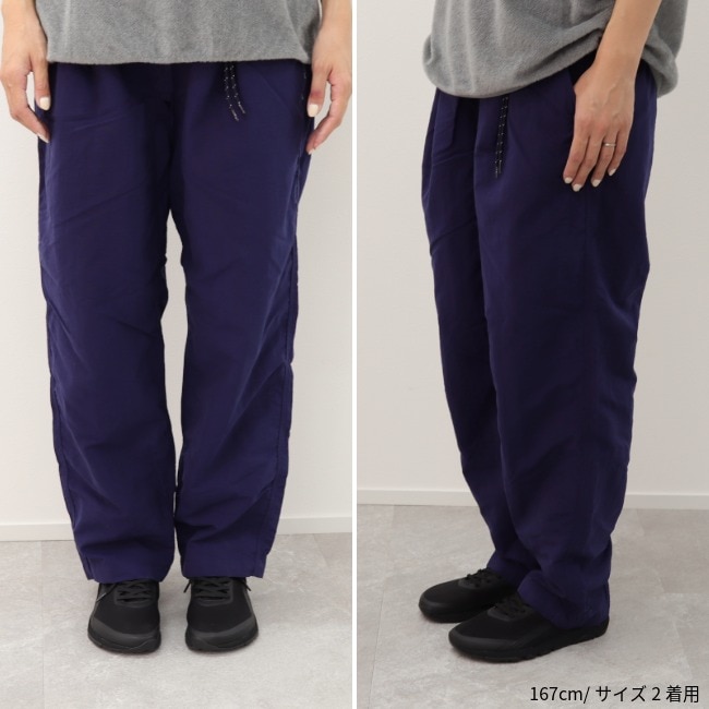迷迭香 マンネンロウ NYLON HARVEST TROUSERS ネイビー S マンネンロウ 迷迭香 ナイロンハーベストトラウザー NYLON HARVEST