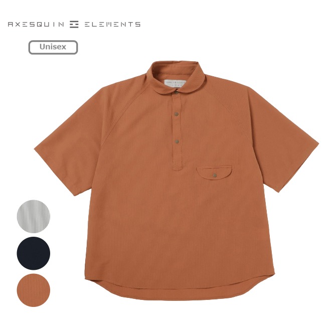 アクシーズクインエレメンツ AXESQUIN ELEMENTS シアサッカーの半袖