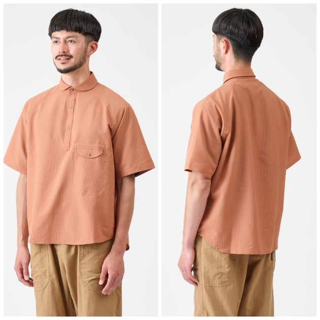 アクシーズクインエレメンツ AXESQUIN ELEMENTS シアサッカーの半袖