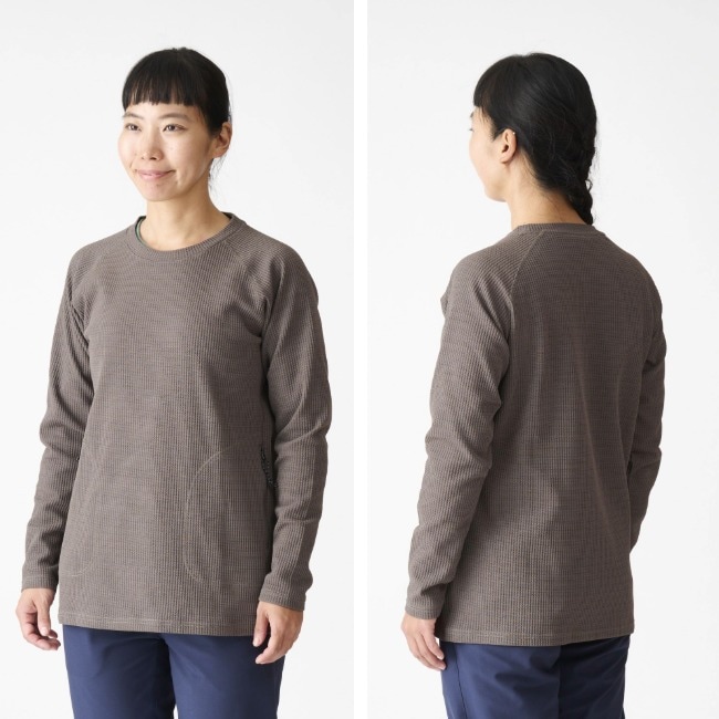 アクシーズクイン AXESQUIN Women's Waffle LS Tee ウィメンズ