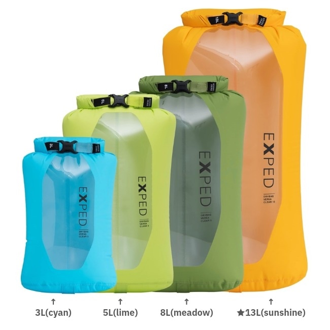 はくさい エクスペド EXPED ドライバッグ バーサ クリア 13L Drybag Versa Clear
