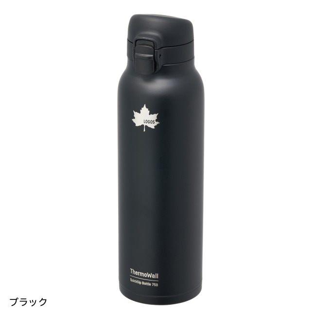 ロゴス LOGOS ThermoWall 真空断熱 ワンタッチボトル 750 サーモ