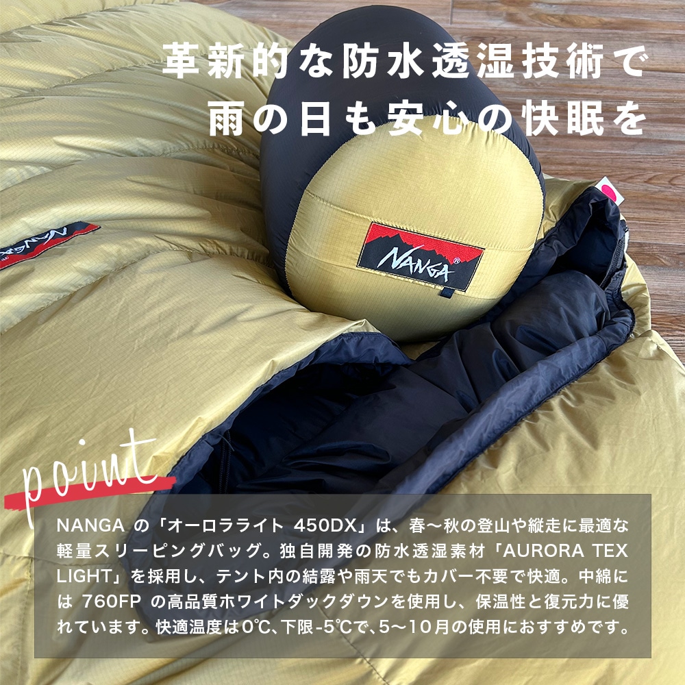 ナンガ NANGA オリジナル オーロラライト 450DX | GLAGH グラフ