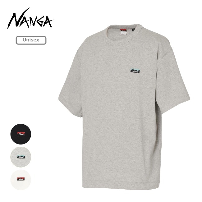 ナンガ NANGA エコハイブリッド ボックスロゴ エンブロイダリーTシャツ