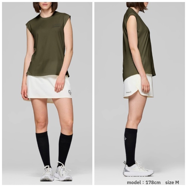 ノローナ NORRONA セーニャ イコライザー スリーブレス ティーシャツ