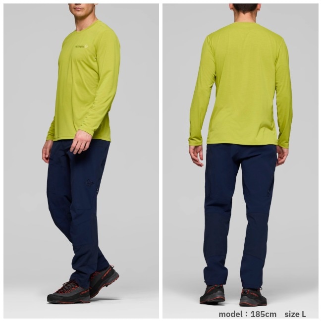 ノローナ NORRONA フェムンドテックロングスリーブ メンズ femund tech 