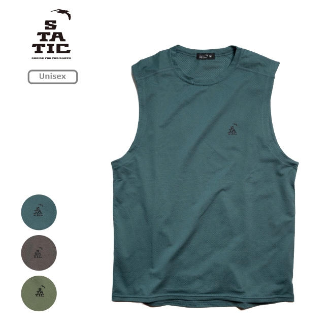 スタティック STATIC ハイブ スリーブレス シャツ ユニセックス HIVE