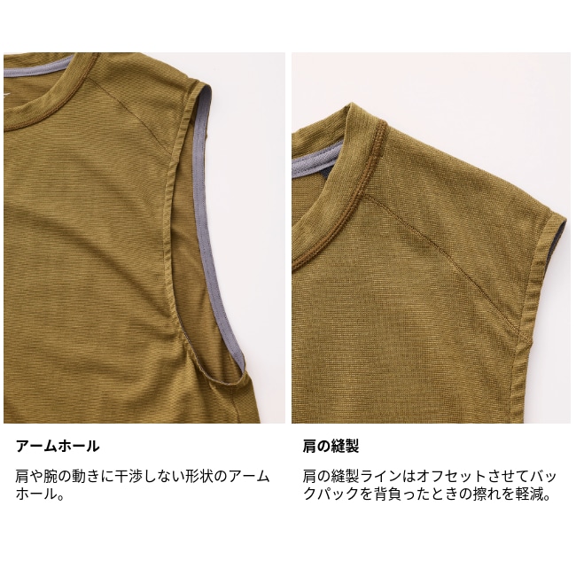 ティートンブロス Teton Bros. アクシオライトノンスリーブ メンズ