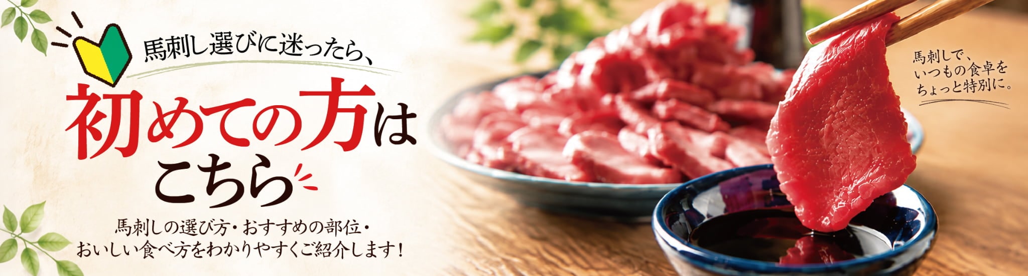 馬刺しが初めての方はこちら