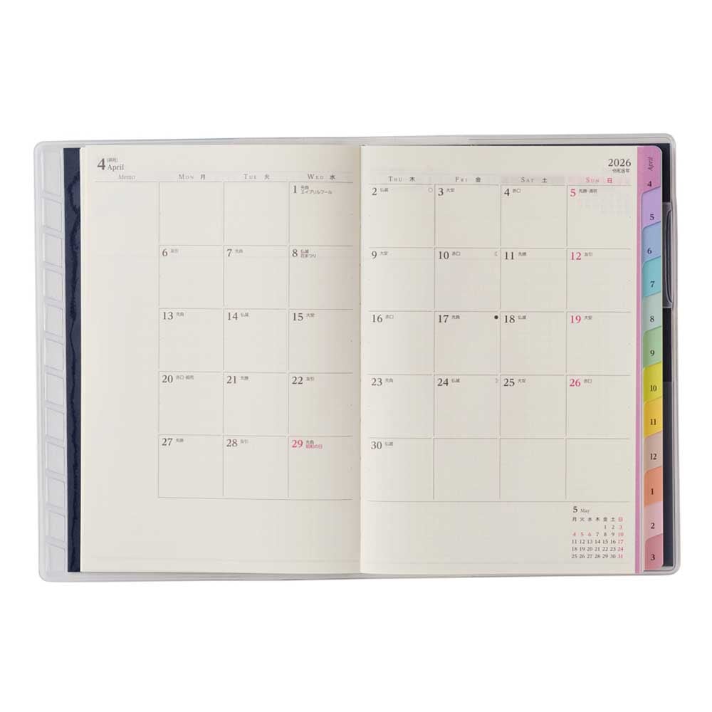 2026年4月始まり 手帳 PAGEM by NOLTY ペイジェムウィークリーB6－i