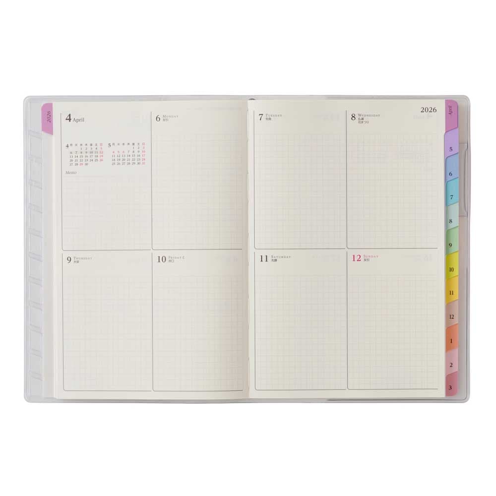 2026年4月始まり 手帳 PAGEM by NOLTY ペイジェムウィークリーB6－i