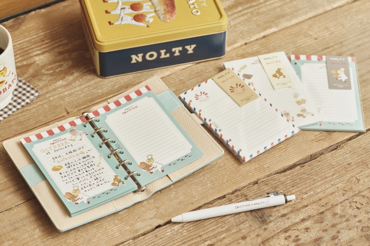 NOLTY(ノルティ) コバトパンコラボ ノートA6クリーム用紙方眼