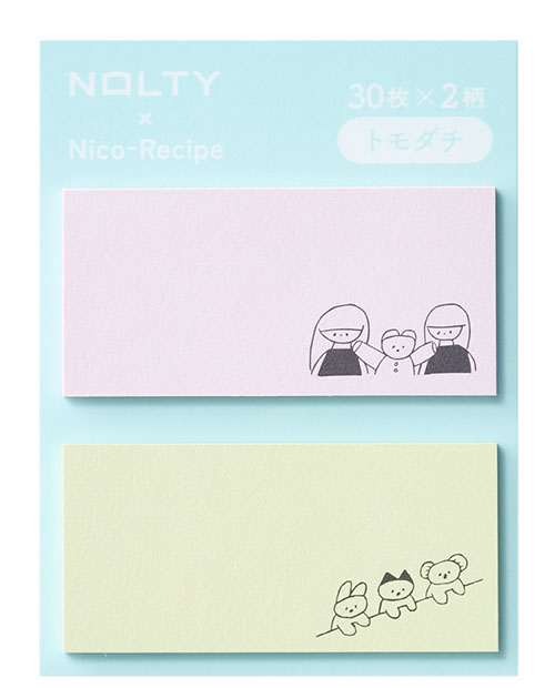 文具女子博でも好評！NOLTYイラストシール ニコレシピコラボ