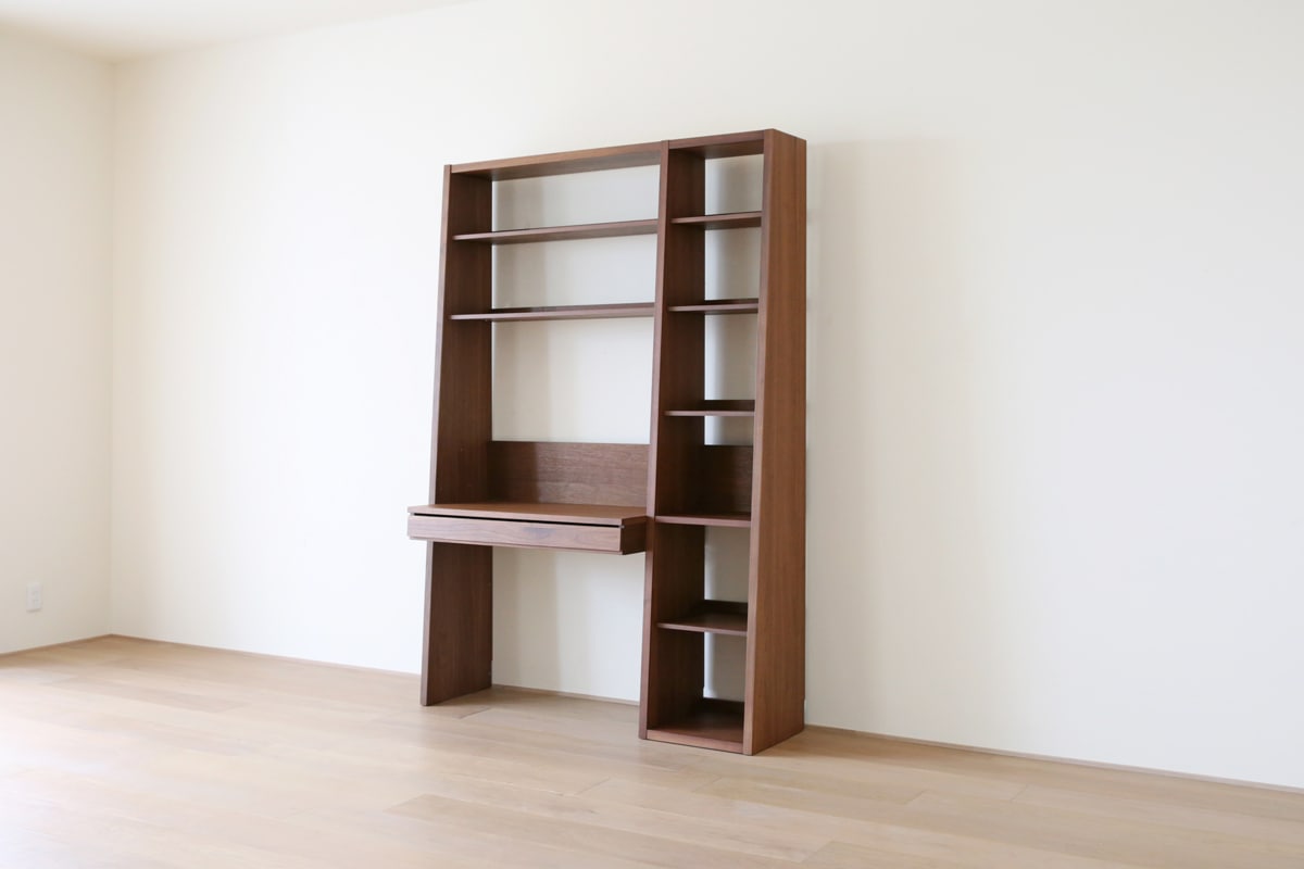 ホワイトオークの本棚使用イメージ