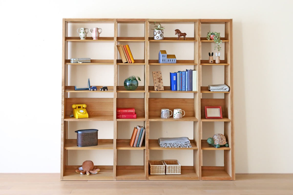 GALLE 65 本棚 (右加工あり) + 35 本棚 パーツ + 65 本棚 (左右加工あり)