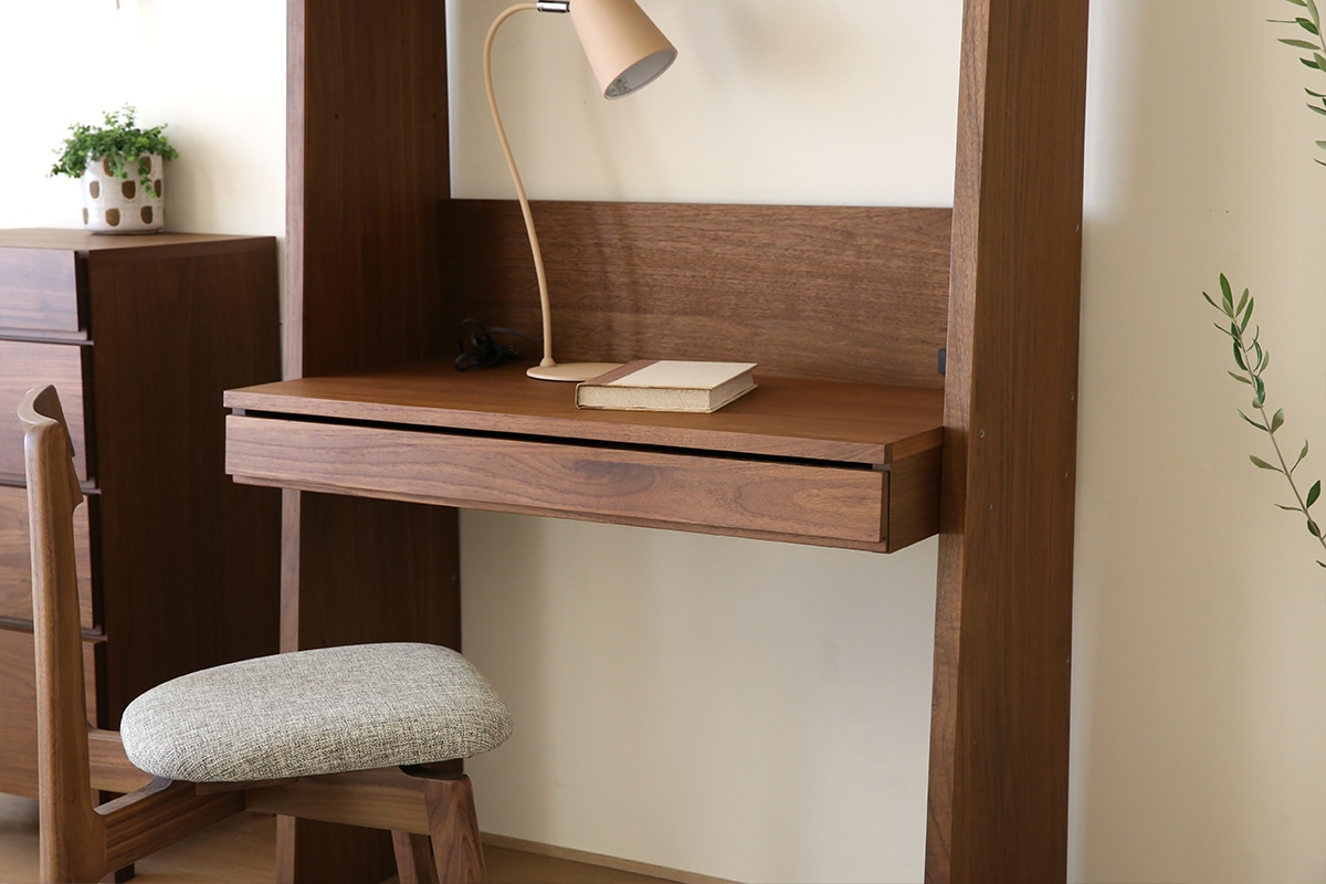 ホワイトオークの本棚使用イメージ