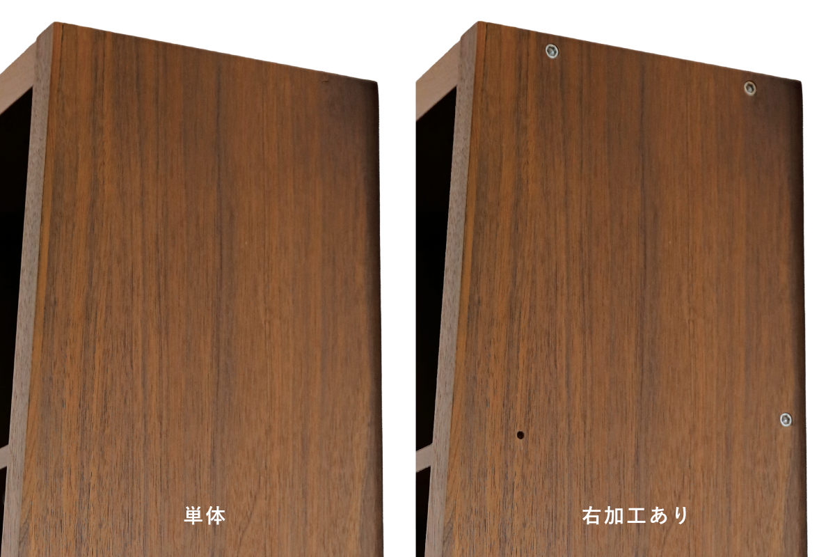 GALLE 65本棚 完成品 (単体/右加工あり/左加工あり/左右加工あり