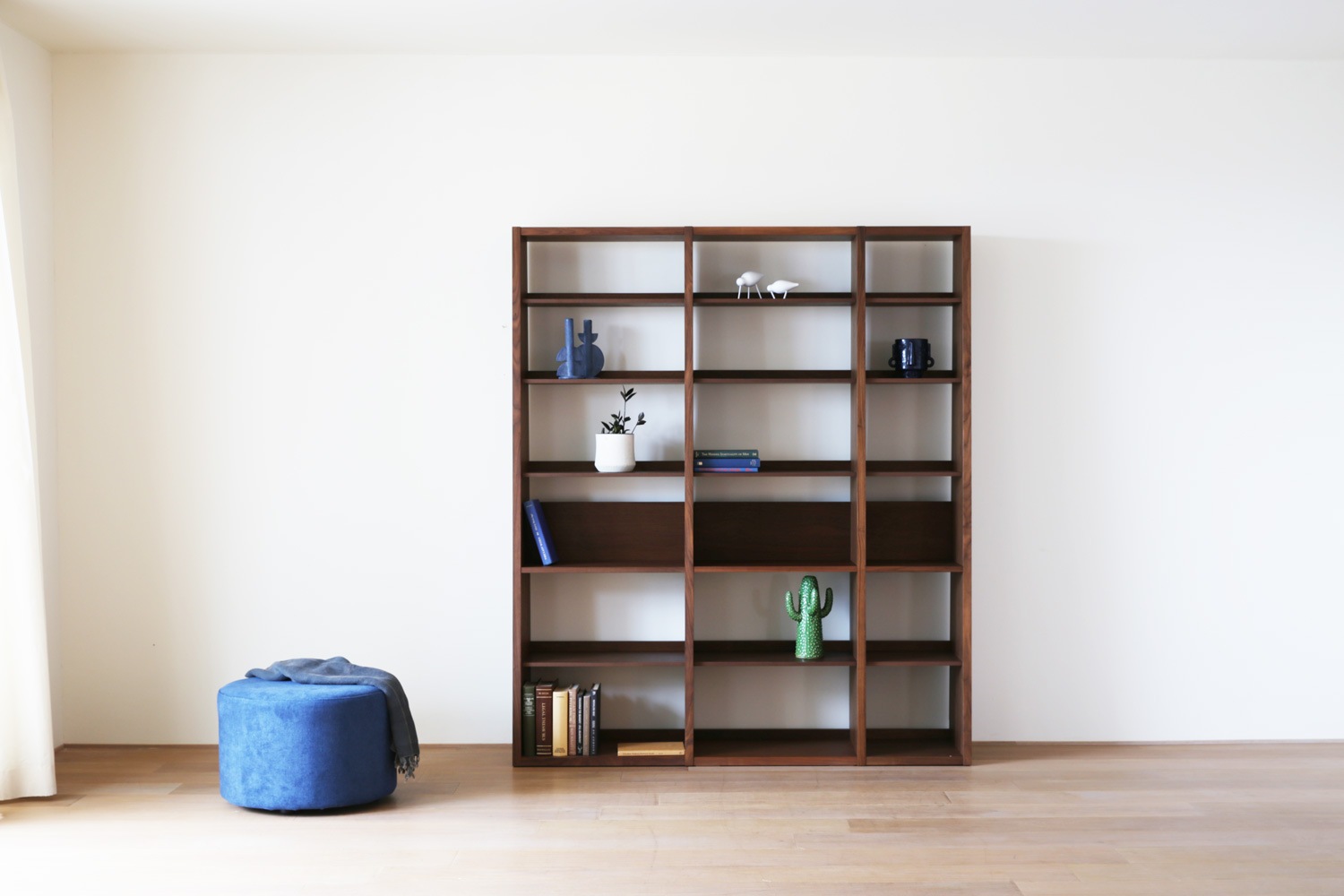 GALLE ガレ SHELF SET4 ウォルナット 幅165cm (65 本棚 (右加工あり) +