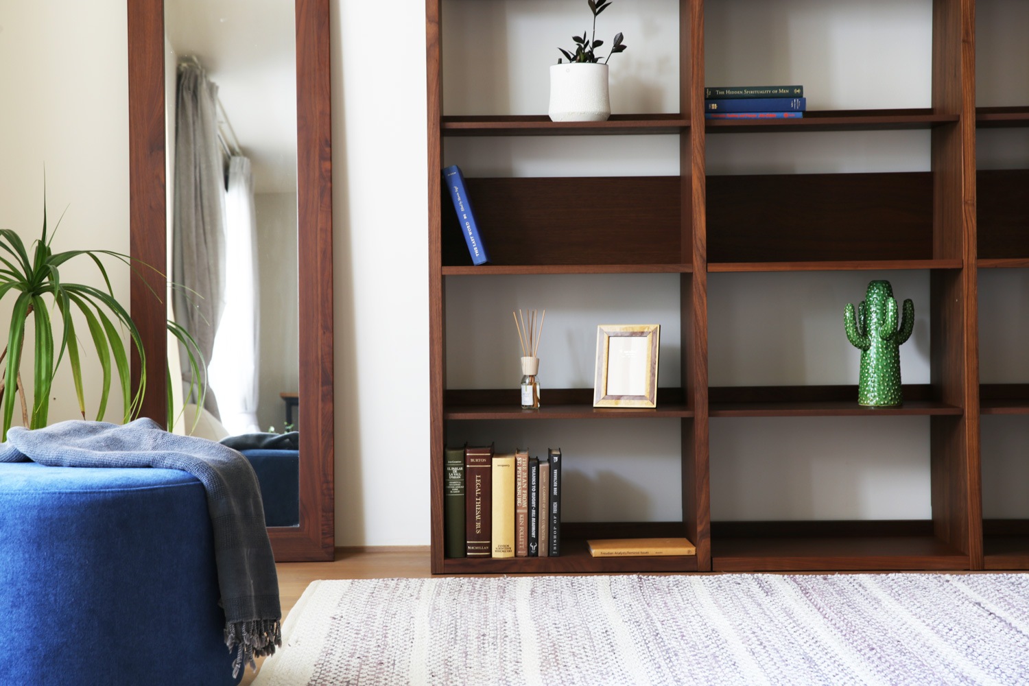 GALLE ガレ SHELF SET4 ウォルナット 幅165cm (65 本棚 (右加工あり) +