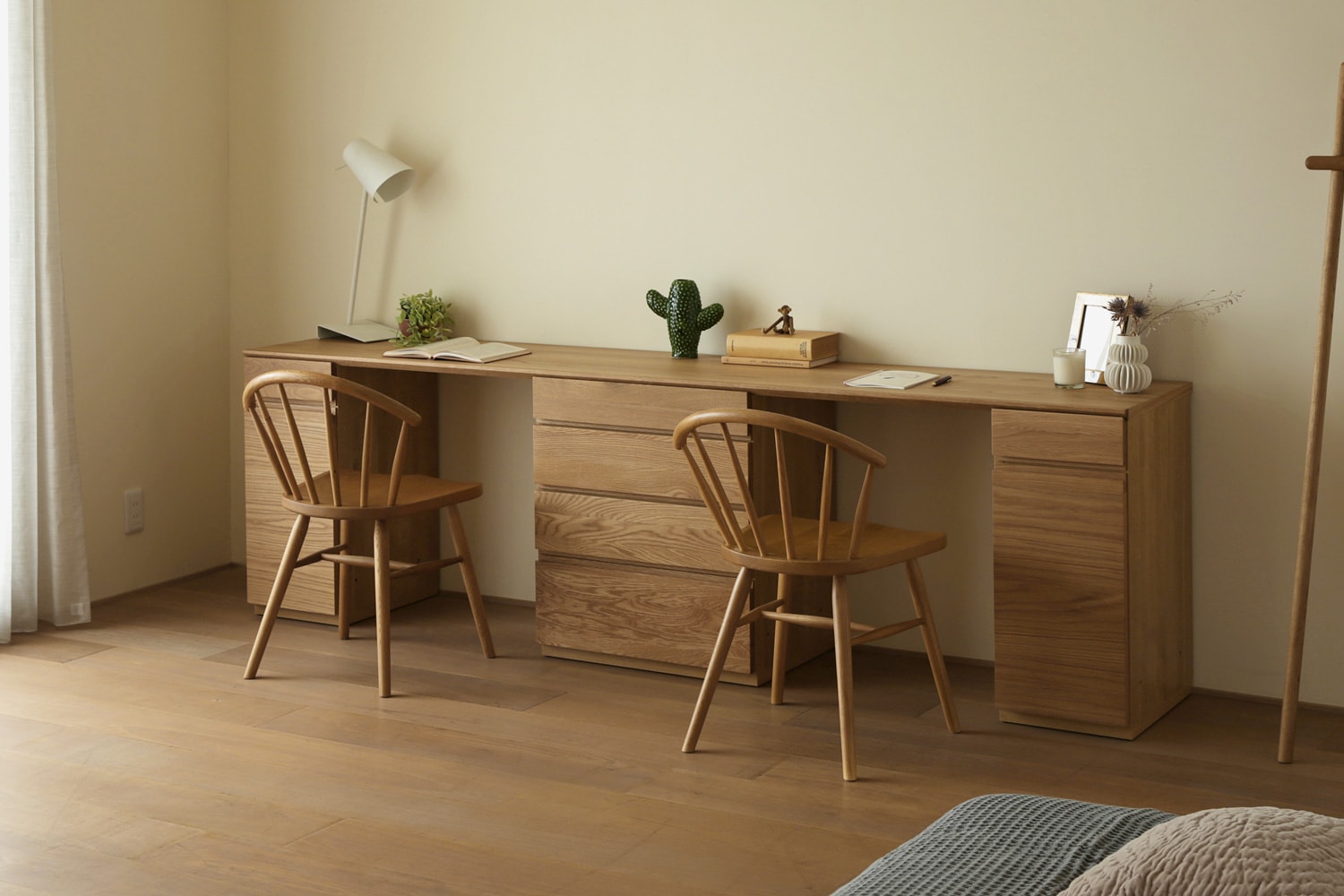 ASTER アスター DESK SET10 240天板 + 30キャビネット (左開き) + 60