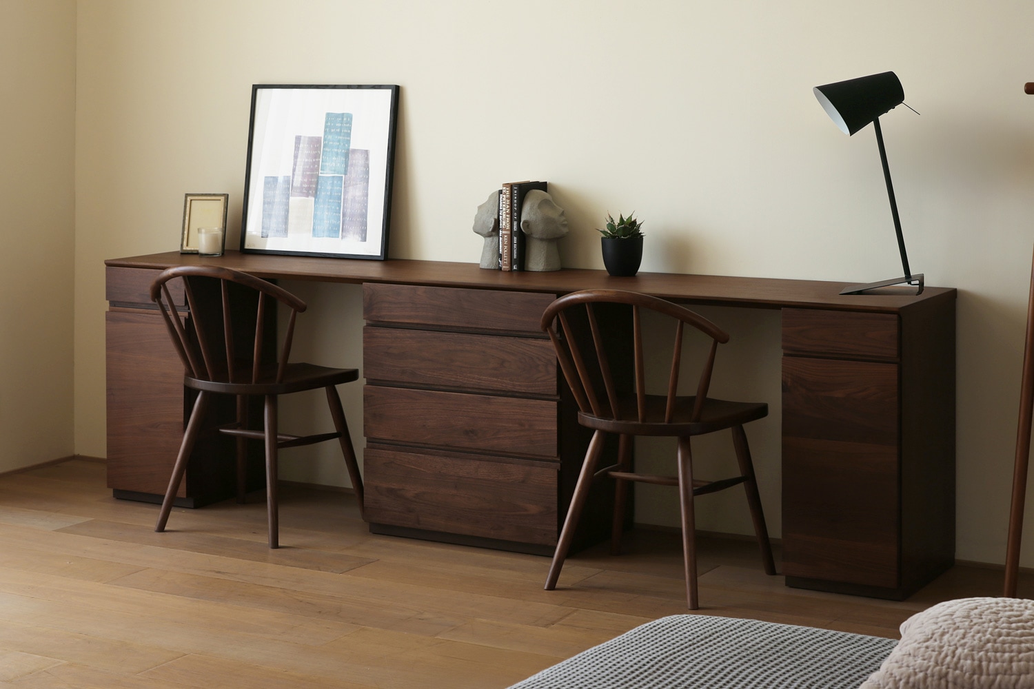 ASTER アスター DESK SET10 240天板 + 30キャビネット (左開き) + 60