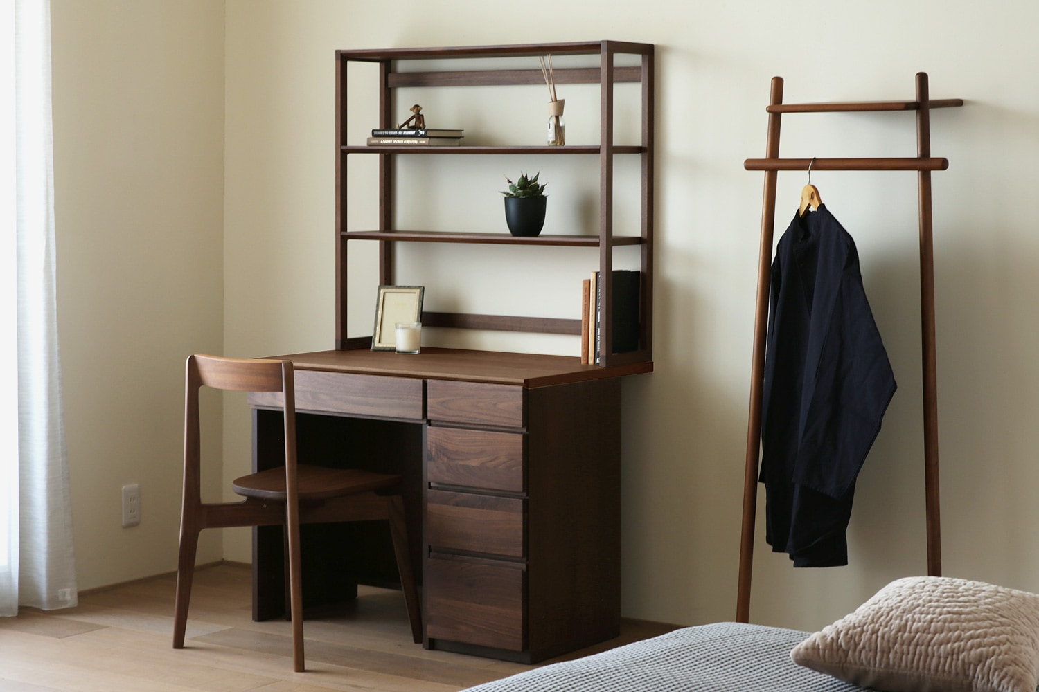 ASTER アスター DESK SET10 オーク (180天板 + 30キャビネット(左開き