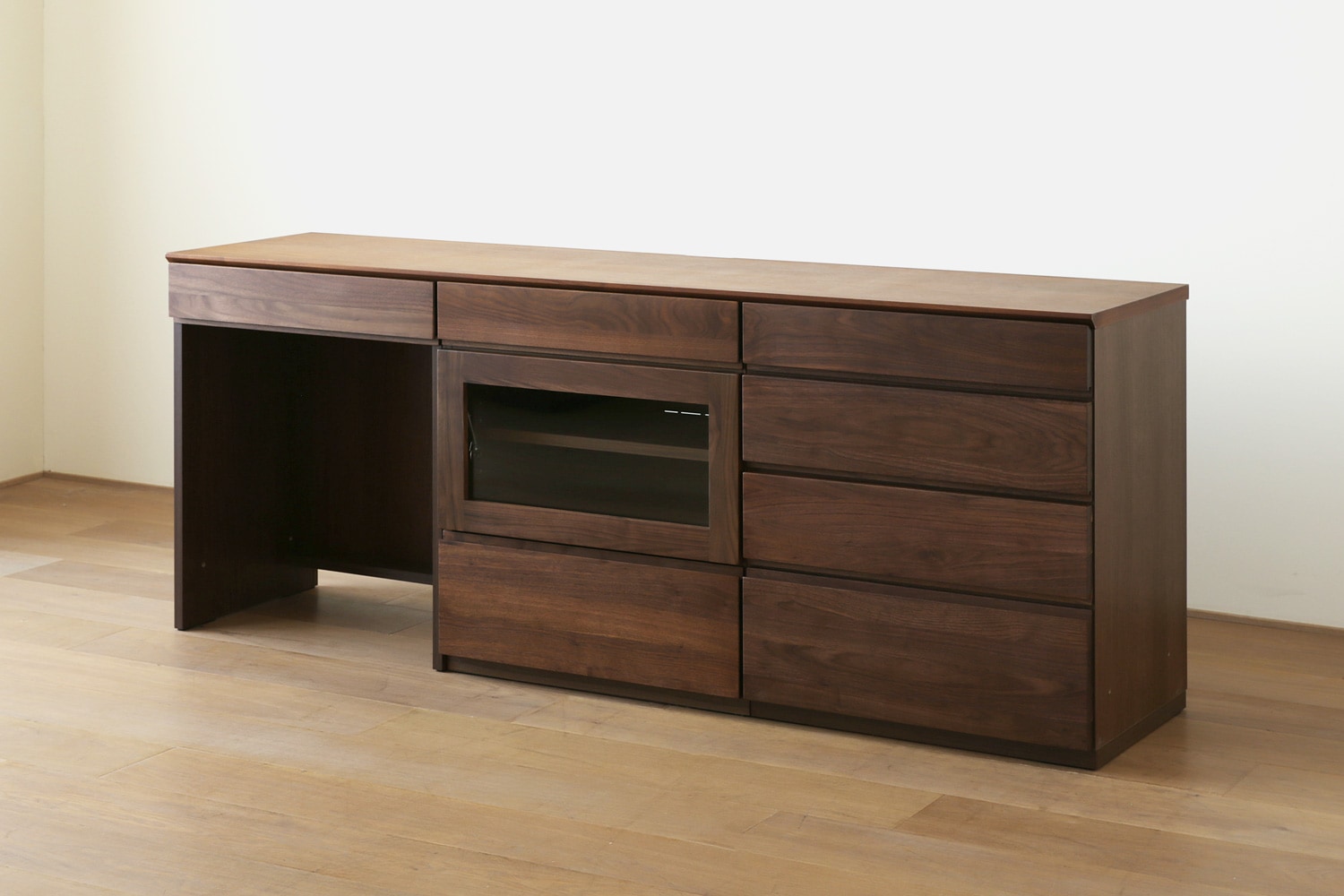 ASTER アスター DESK SET7 180天板 + 60デスク ＋ 60ガラス扉 + 60