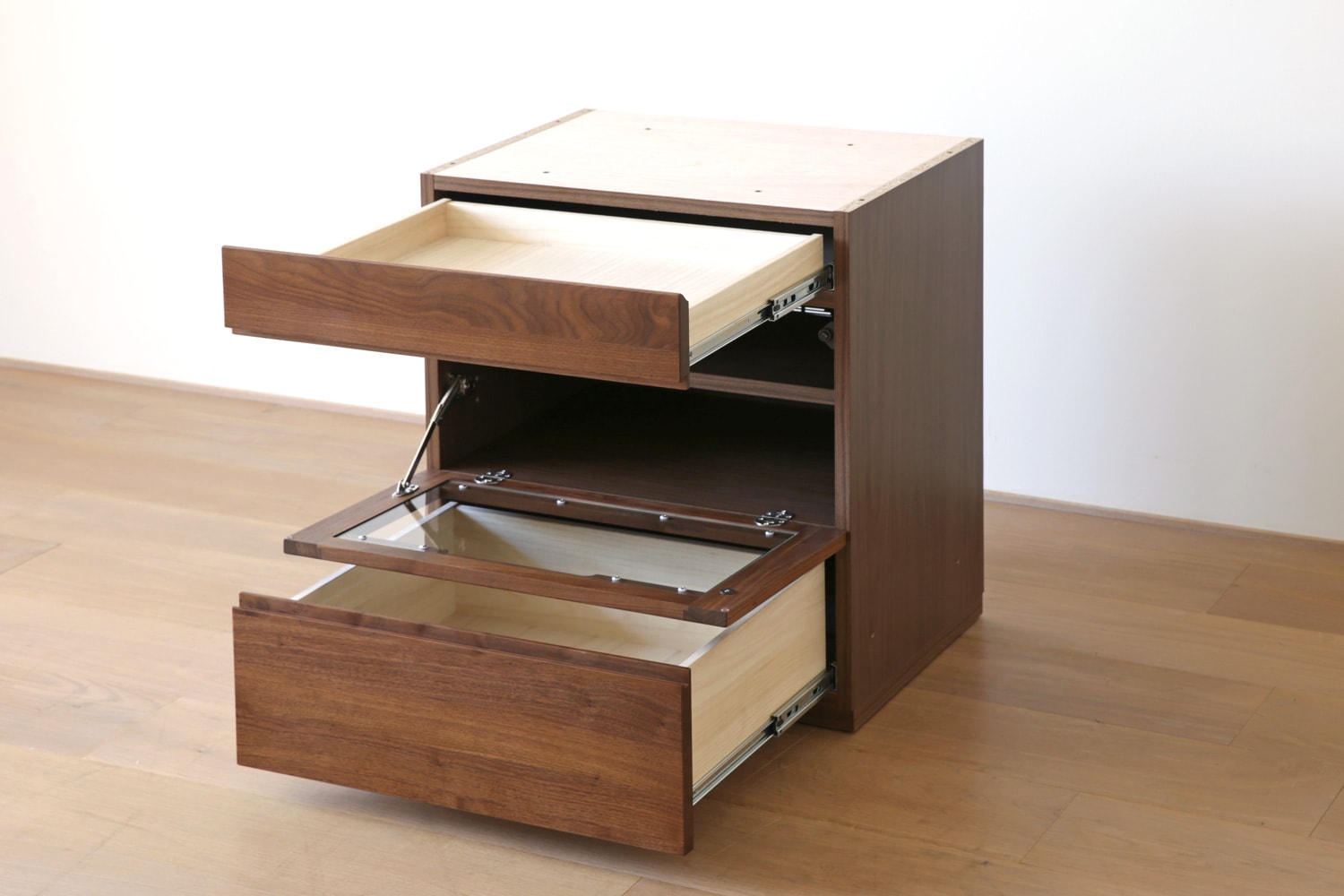 ASTER アスター LIVING SET6 ウォルナット (180天板 + 60キャビネット