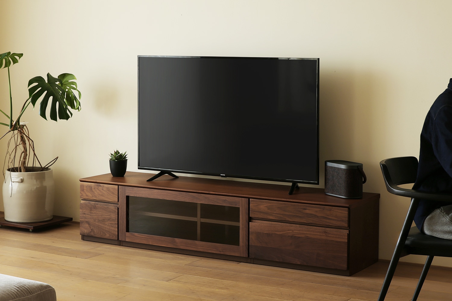 高野木工　TVボード　アスター　W1800天板 ASTER アスター TV SET4 ウォルナット (180天板 + 30TVチェスト + 90TV