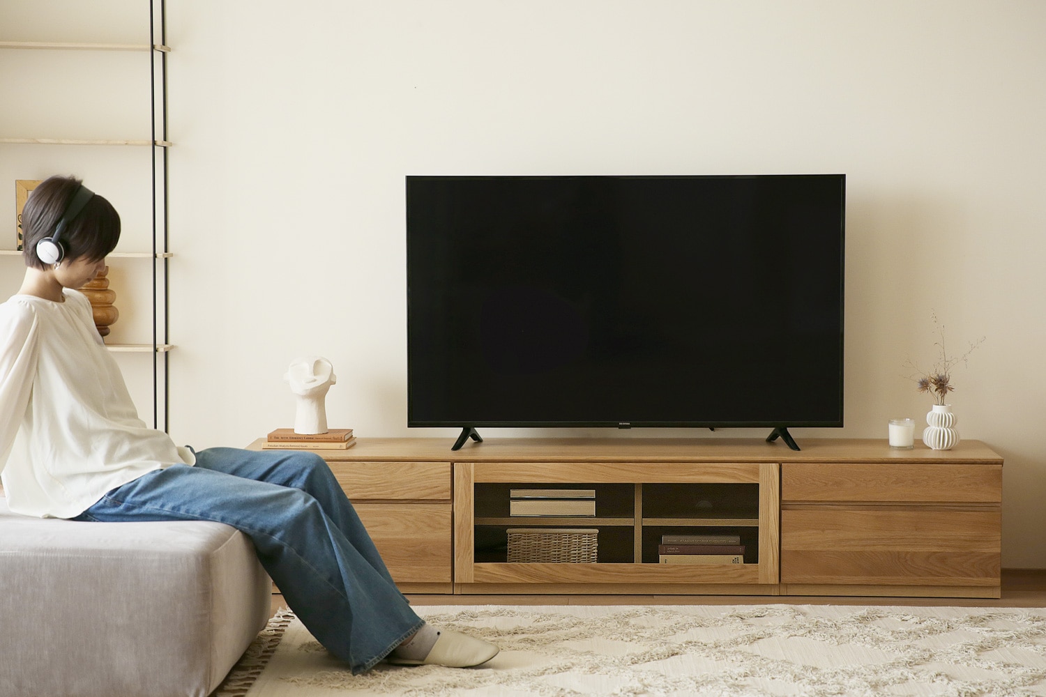ASTER アスター TV SET4 ウォルナット (180天板 + 30TVチェスト + 90TV