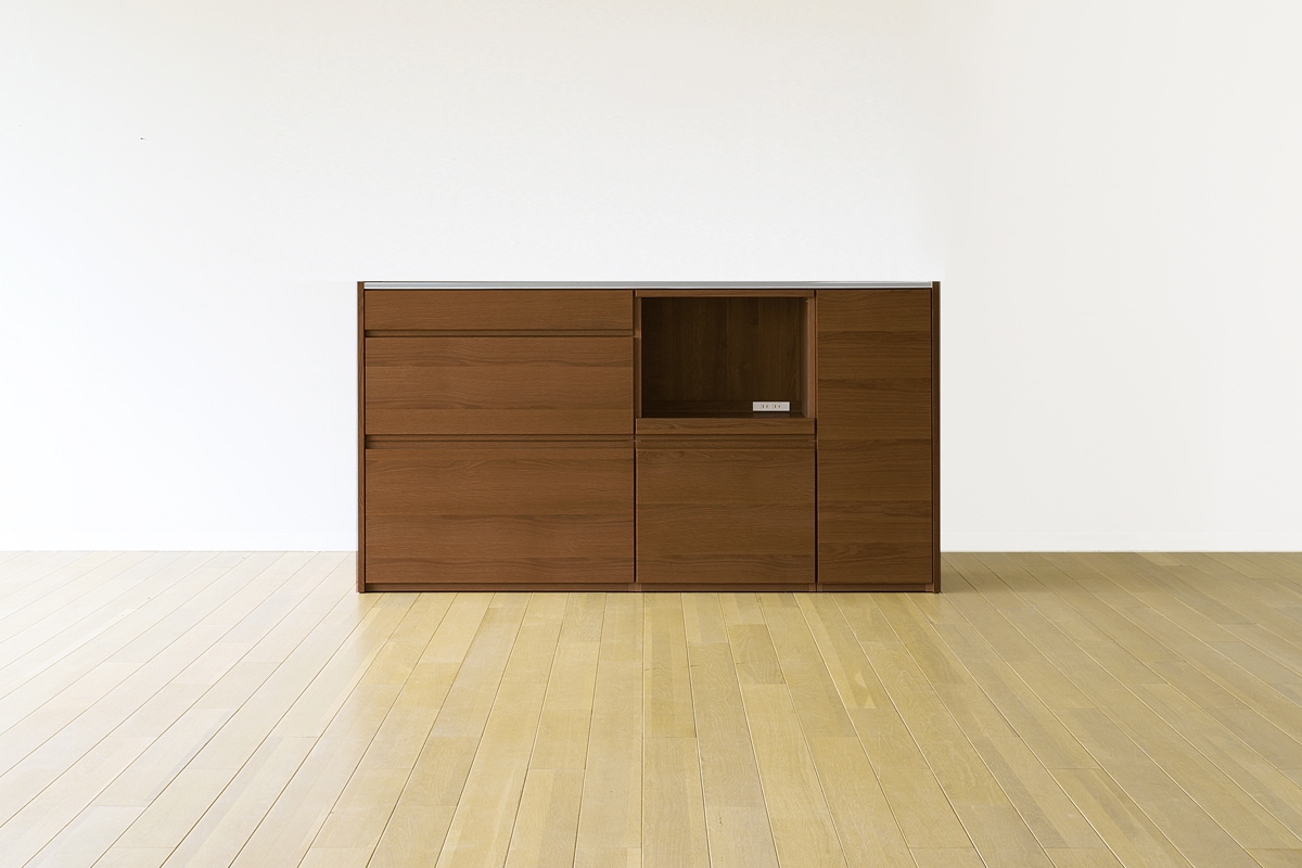 ホワイトオークのキッチン収納