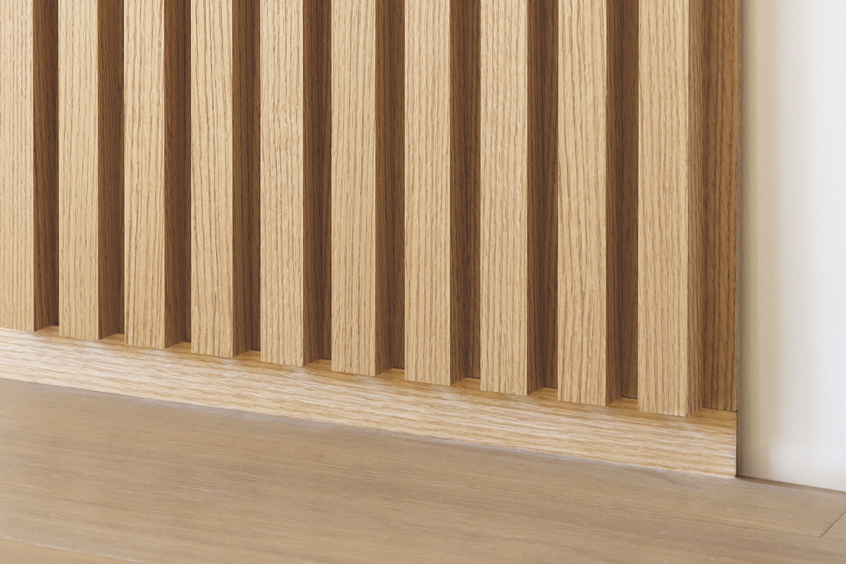 大型 装飾パネル（木枠×クラシック壁紙）182×102cm WOOD RIB PANEL シンプル・デラックス共通 上下用幕板 オーク