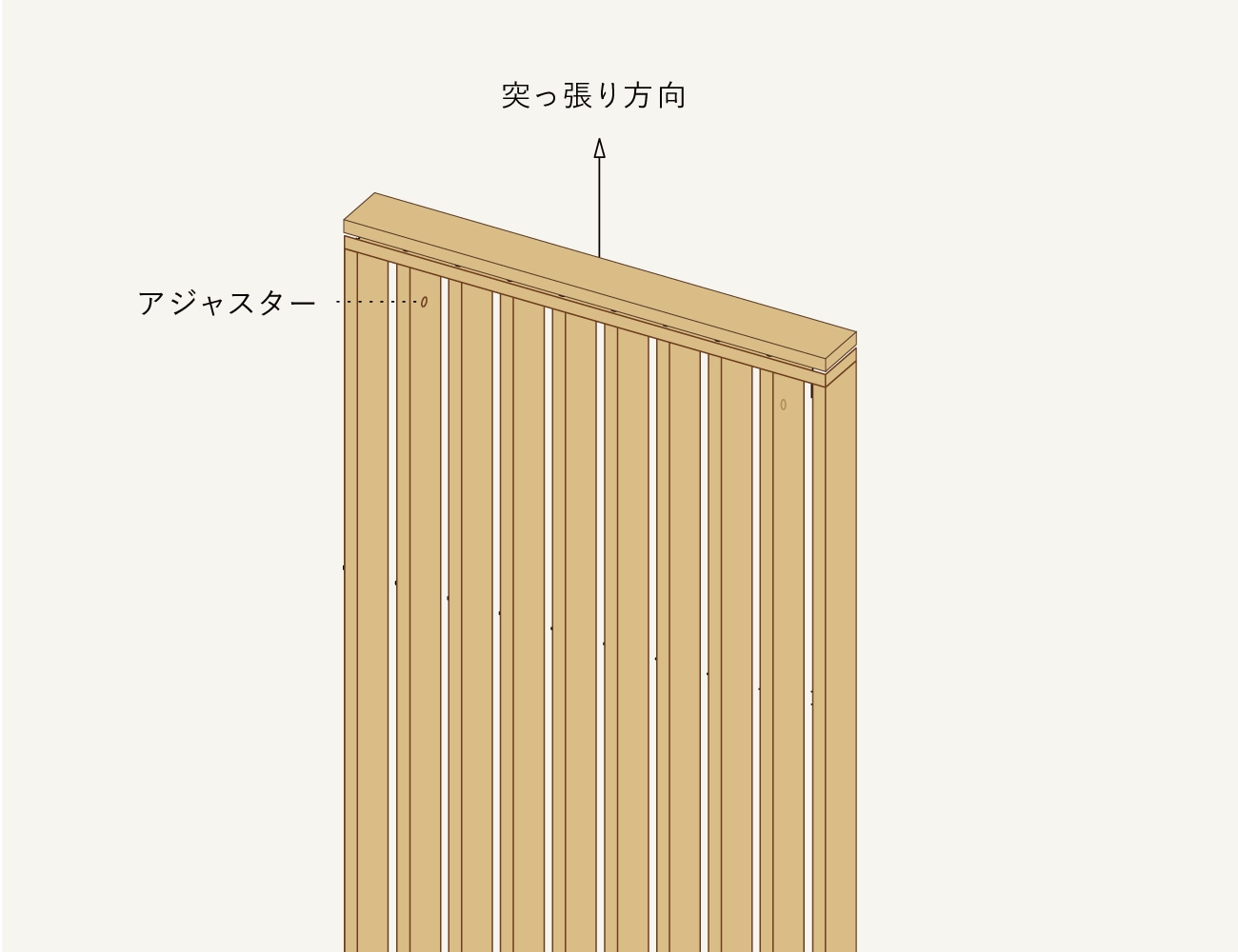 WOOD PARTITION ウッドパーテーション ライトタイプ(D7) W60×H180