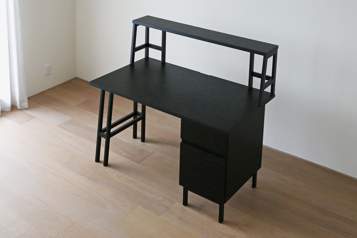 PLAIN DESK プレーンデスク オーダー上置きタイプ A 突板天板 幅 60〜240cm