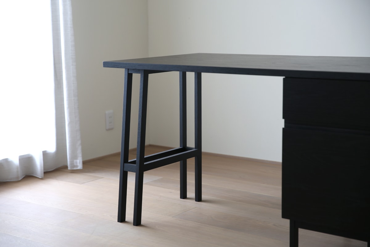 PLAIN DESK プレーンデスク 片脚パーツ 天板奥行き 45〜54 cm 用