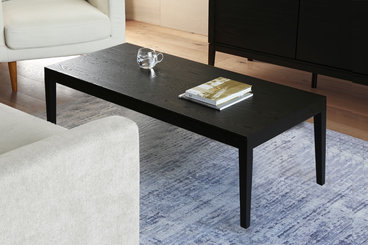 ホワイトオークのリビングテーブルの天板