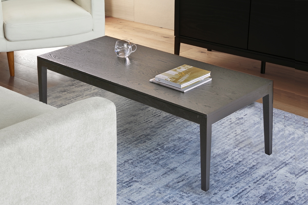 ホワイトオークのリビングテーブルの天板