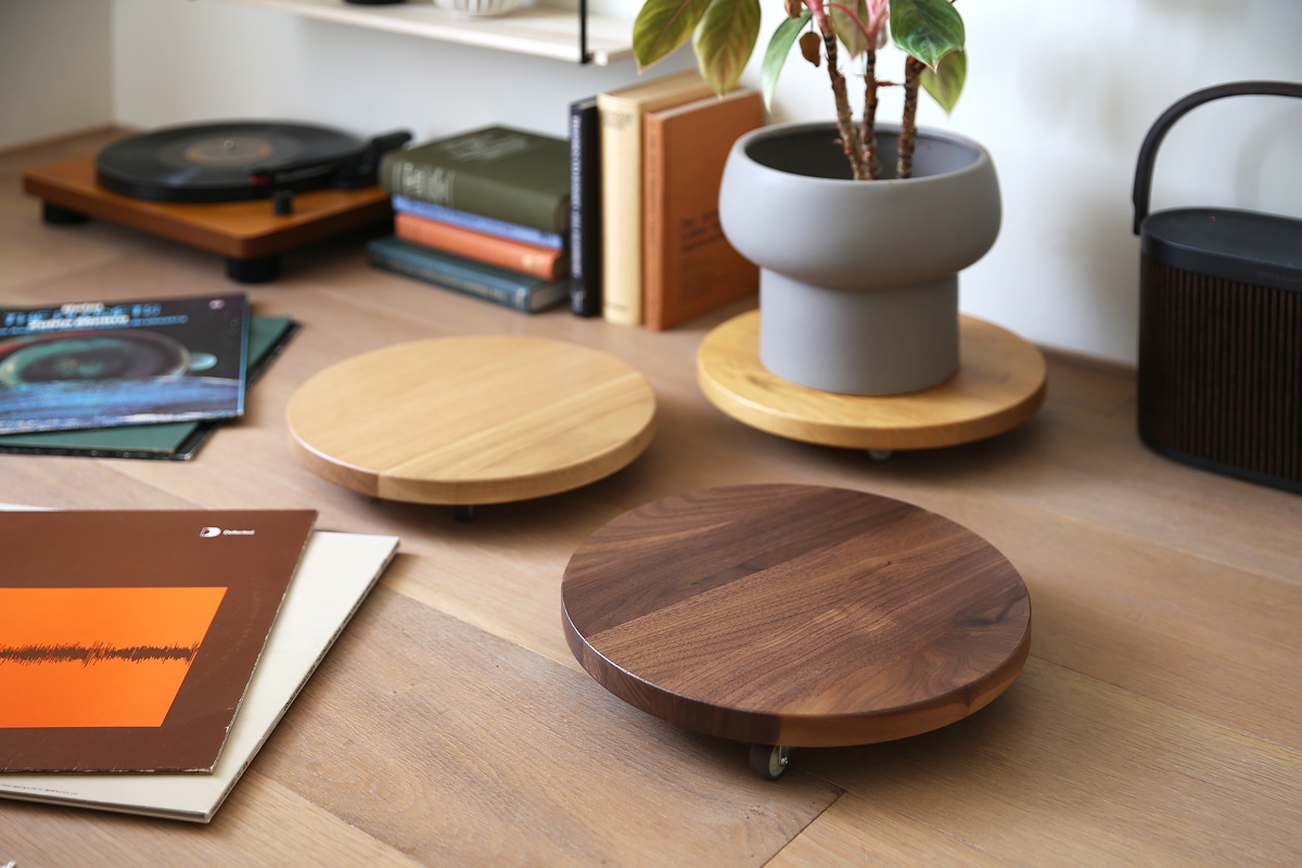 数量限定50%0FF】PLANTER BASE シングル Φ29cm ウォルナット Made in