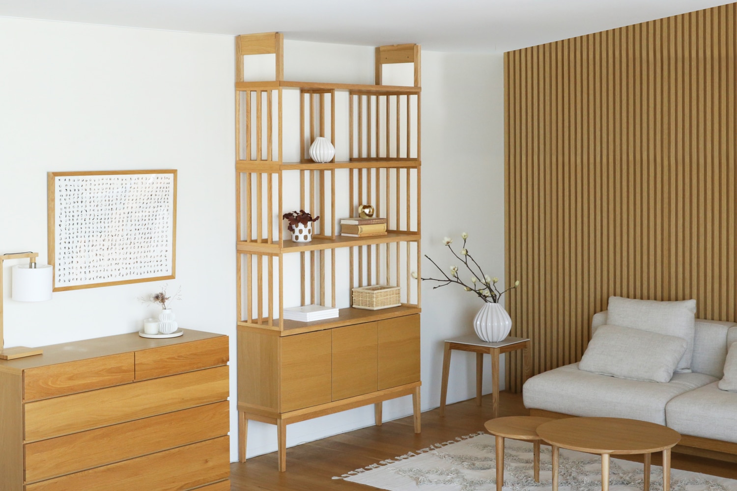 ウォルナットのダイニングテーブルコーディネート