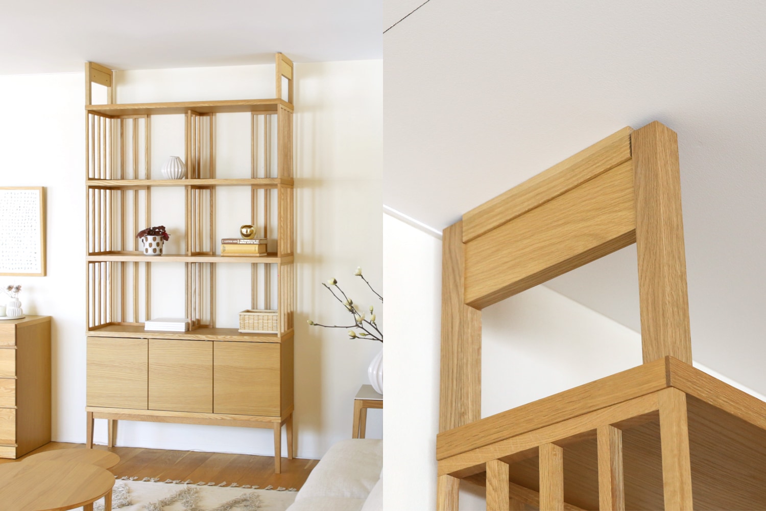 ホワイトオークのダイニングテーブルコーディネート