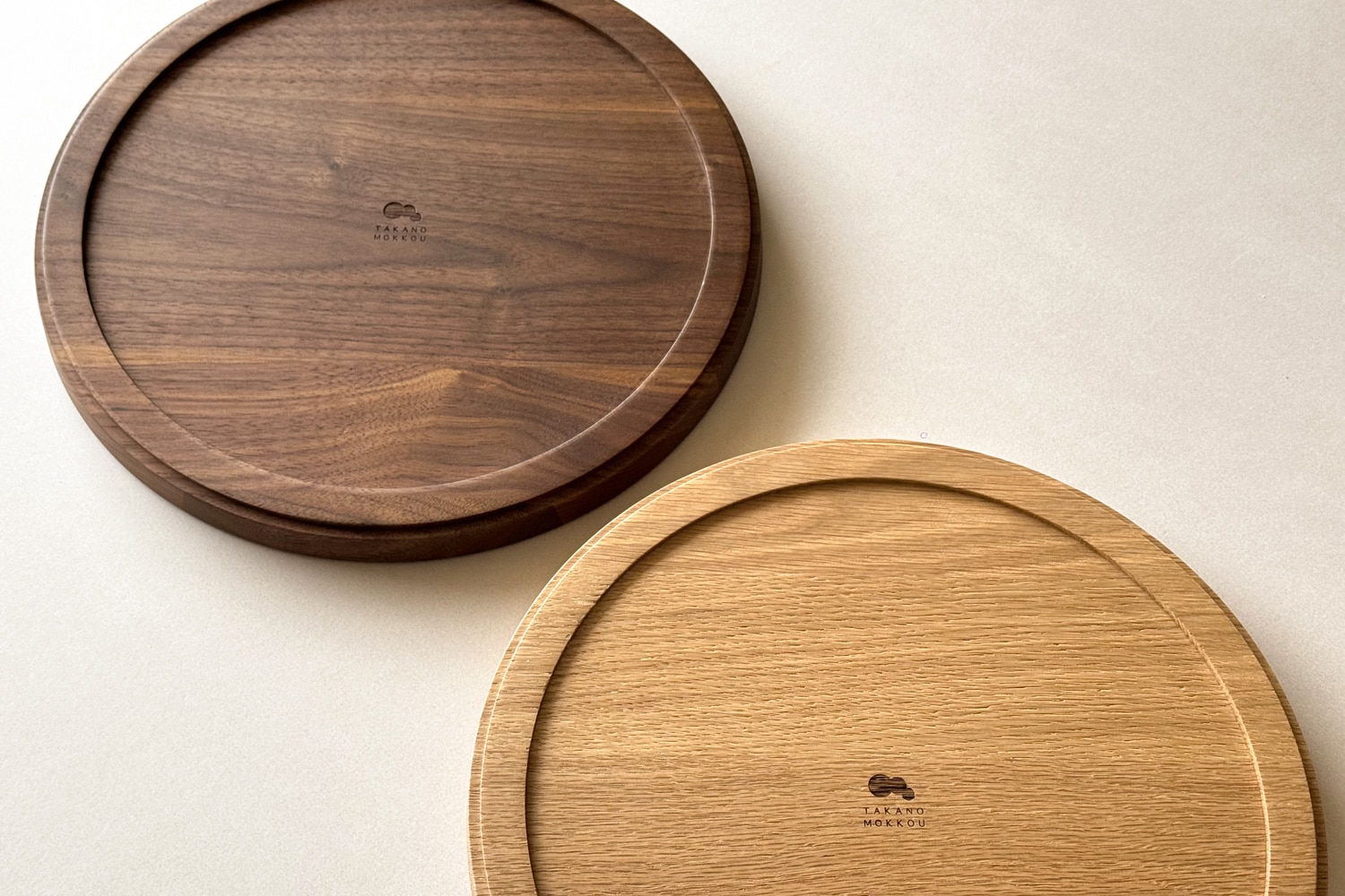 YohjiYamamoto 25ssノベルティ Wood Tray/ウッドトレイ WOOD TRAY ウッドトレイ ラウンドトレイφ38cm オーク/ウォルナット
