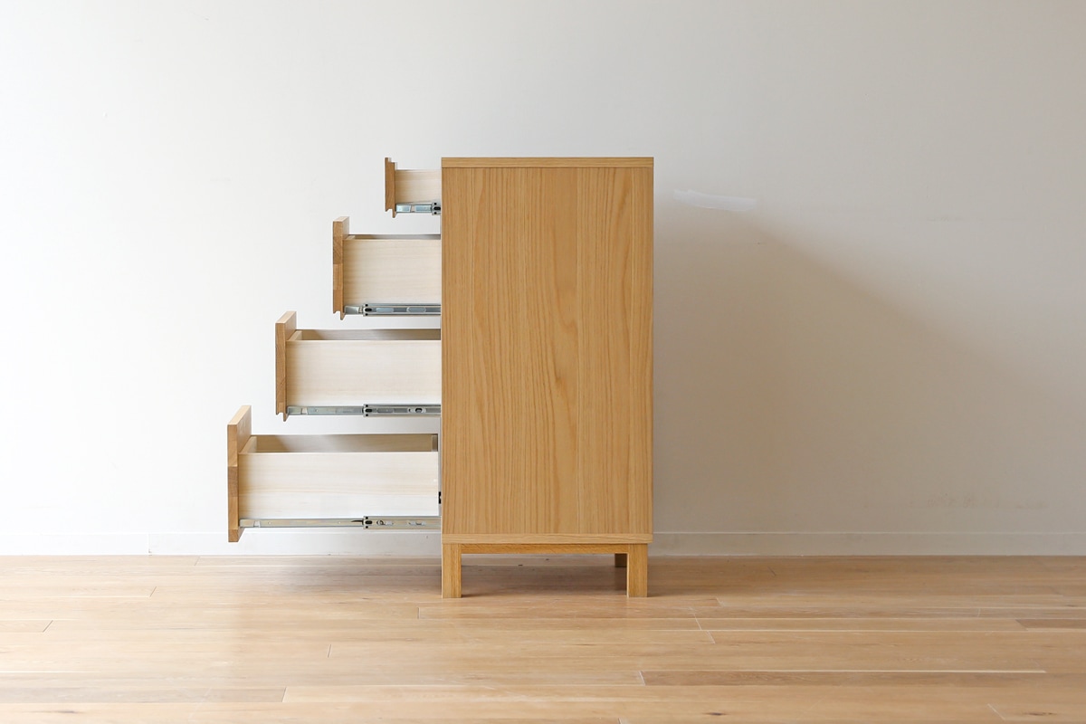 LECCE 50サイドチェスト(D44cm) オーク