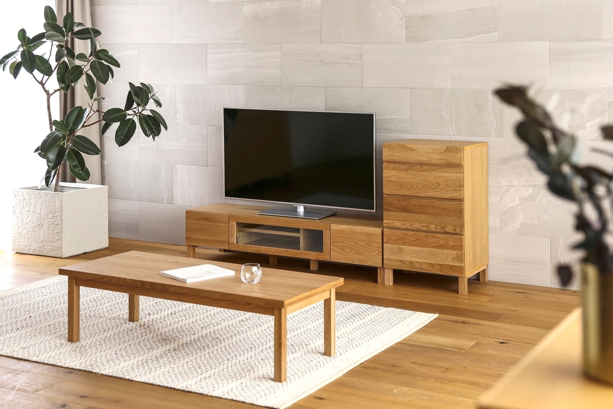 LECCE 50サイドチェスト(D44cm) オーク