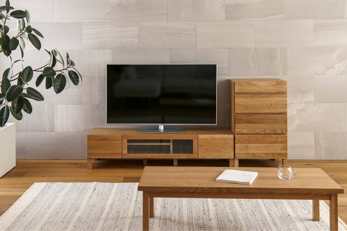 LECCE 50サイドチェスト(D44cm) オーク