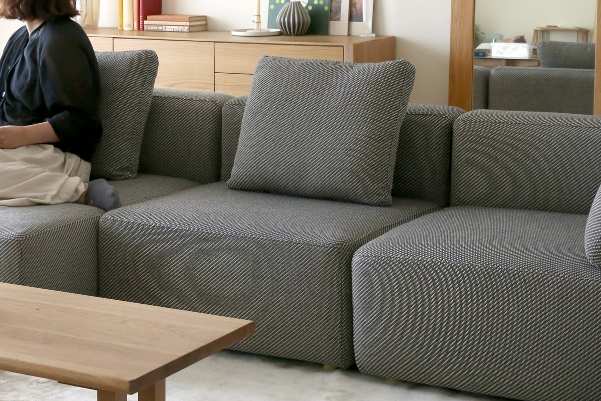 1人掛け グレー ソファー 大きめ クッション付き 関家具 公式店 ソファー 1人掛け ソファ グレーソファ グレー