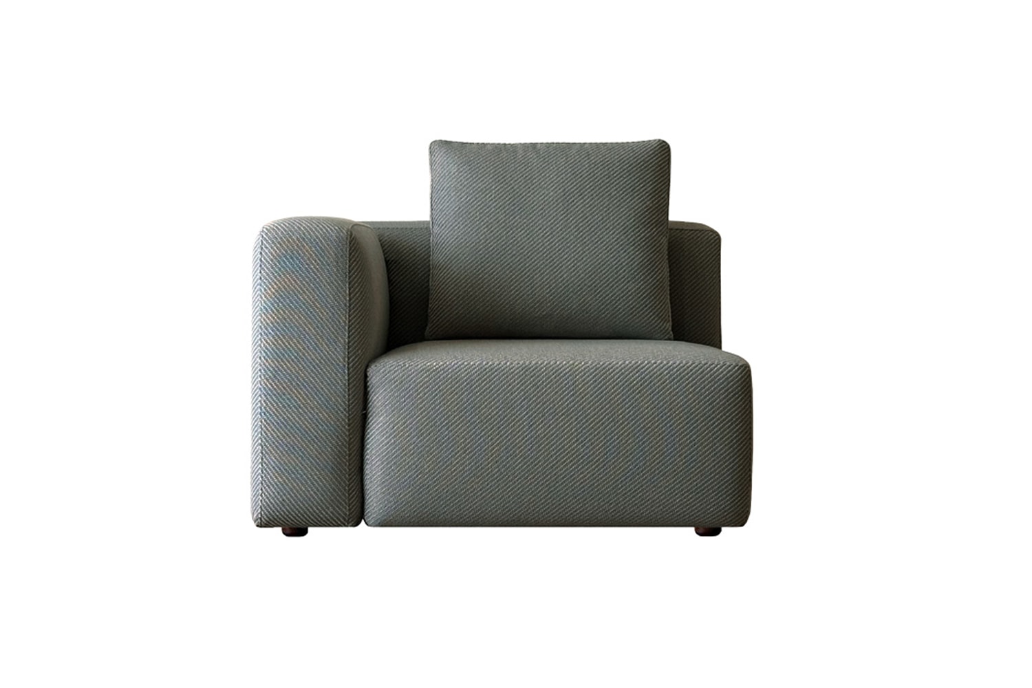 SUMOWA SOFA 1人掛け（肘なし）グレー 【欠品中：3/10入荷予定】