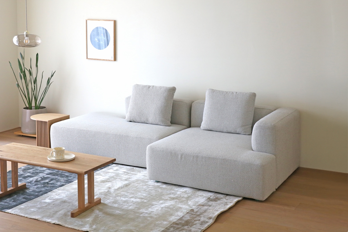 スモワ ソファ 2人掛け 左背もたれ BEIGE 5ヶ月使用