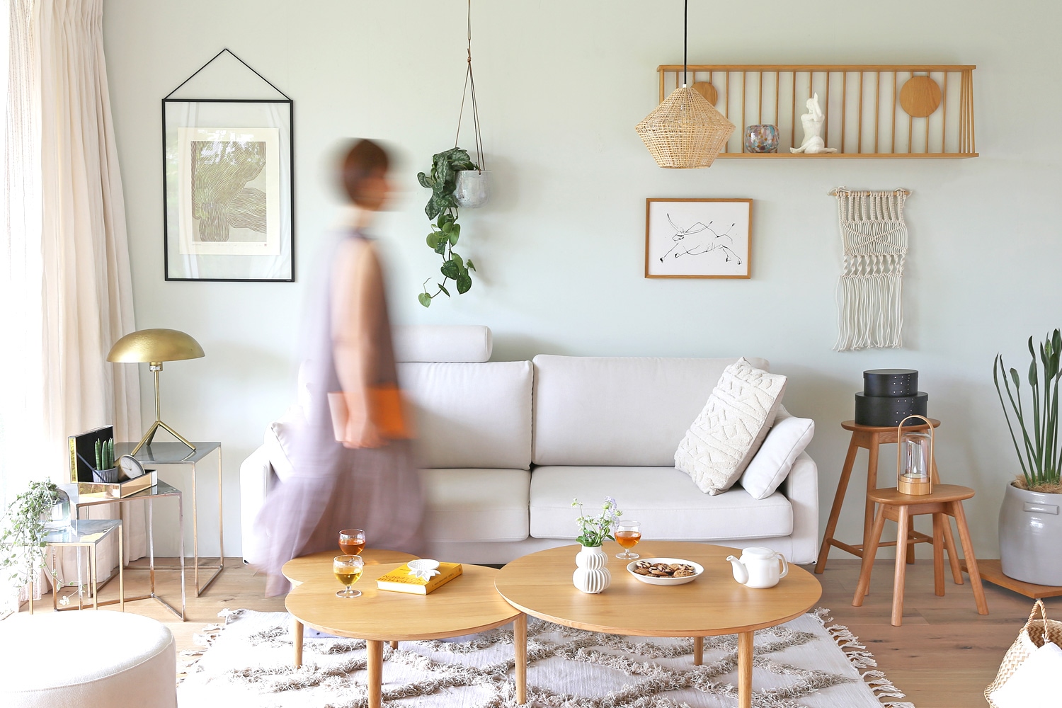 WALL RACK ウォールラック 90cm オーク