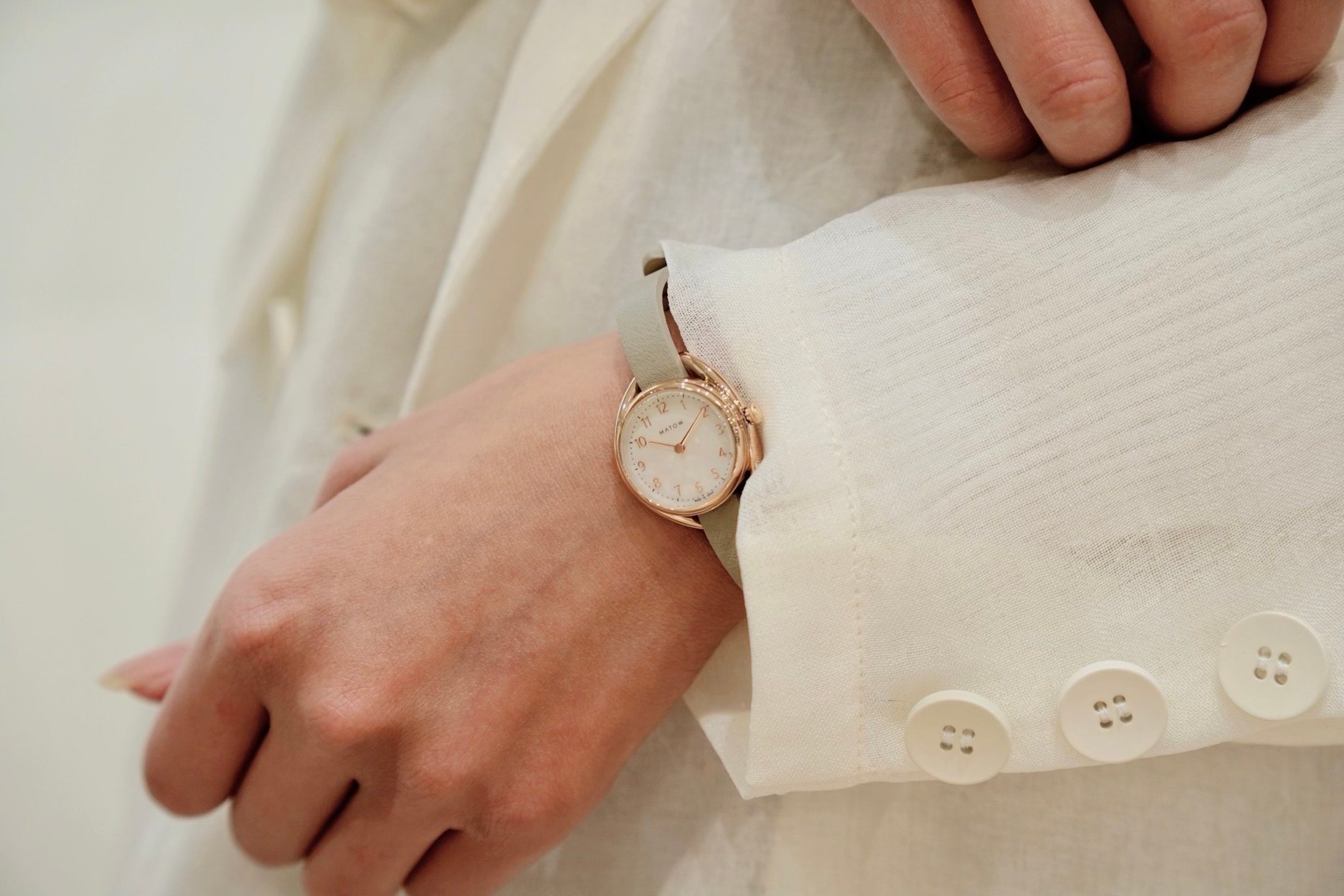 MATOW レザーベルト 着用イメージ