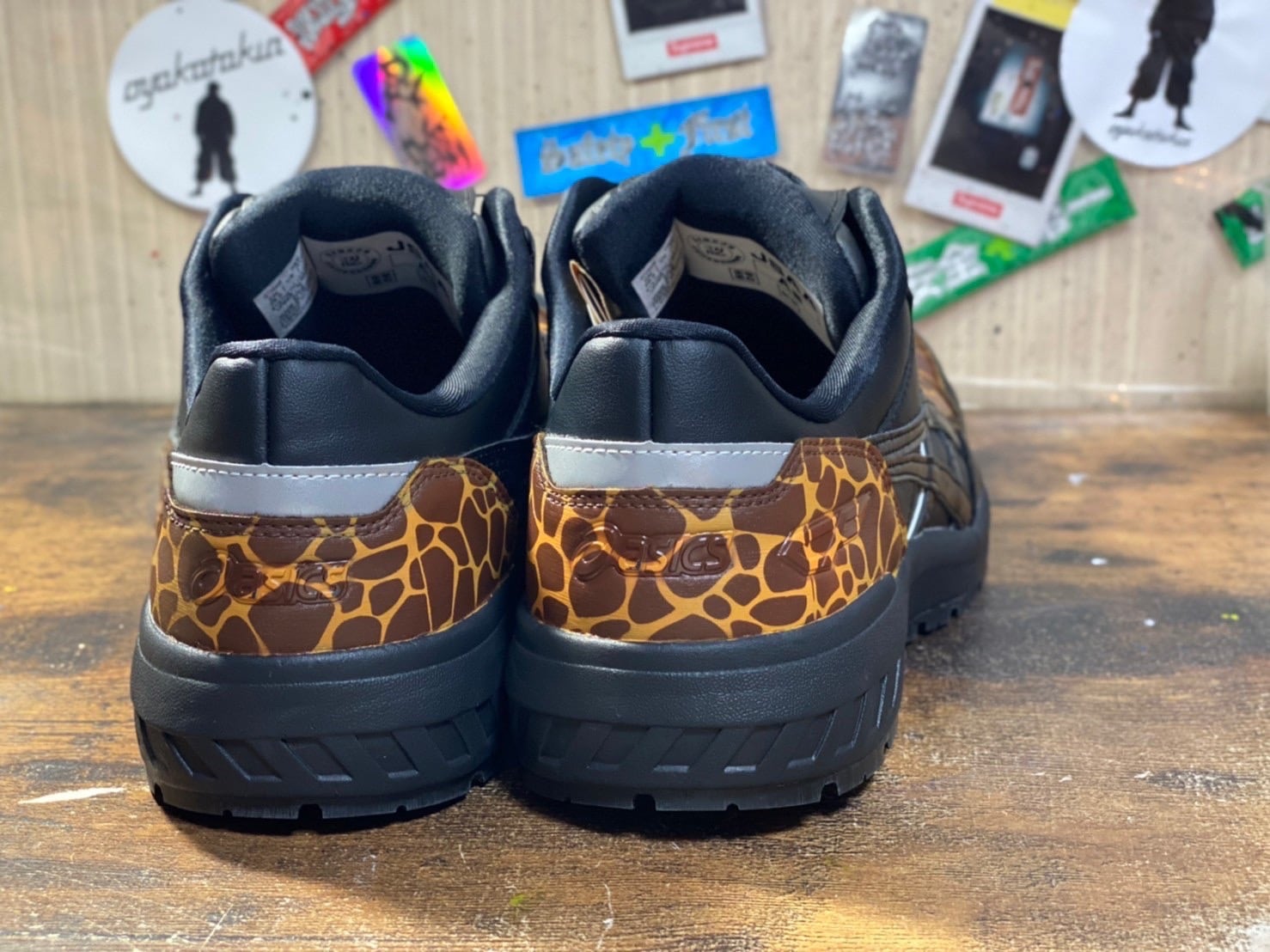 アシックス 秀久オリジナル安全靴 CP306BOA キリン柄 ブラック 【納期 